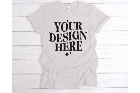 Bella Canvas Heather Cool Grey Mockup Review