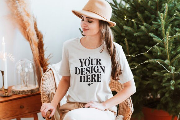 Christmas Bella Canvas 3001 Mockup 30: A Versatile Graphic Design Asset