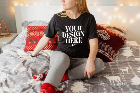 Christmas Bella Canvas 3001 Mockup 39 - A Versatile Graphic Design Asset
