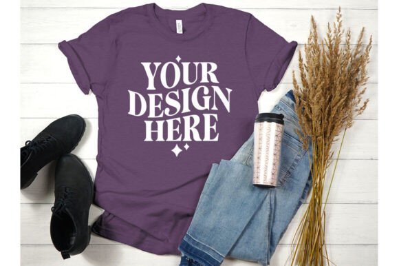 Fall Bella Canvas 3001 Mockup 18 – A Graphic Design Asset for Product Mockups