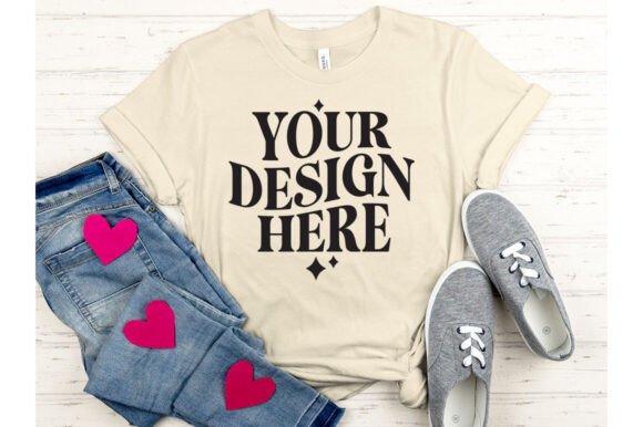 Valentine's Day BC3001 Soft Cream Mockup for Product Mockups and Graphics